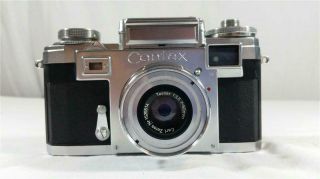 Vintage Contax Carl Zeiss Ikon 35 mm Camera with Leather Case Made in Germany 2