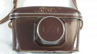 Vintage Contax Carl Zeiss Ikon 35 mm Camera with Leather Case Made in Germany 8