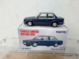 Tomica Limited Vintage Neo Bmw 318i 2 Doors Lv - N91b Dark Blue