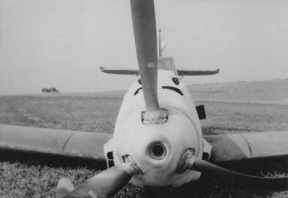 Wwii B&w Photo Messerschmitt Bf109e Belly Landing Me109 World War Two Ww2 / 6109