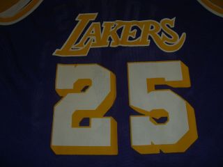 Vintage Champion Eddie Jones Purple Lakers Basketball Jersey Size 48 RARE 2