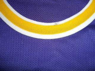 Vintage Champion Eddie Jones Purple Lakers Basketball Jersey Size 48 RARE 4
