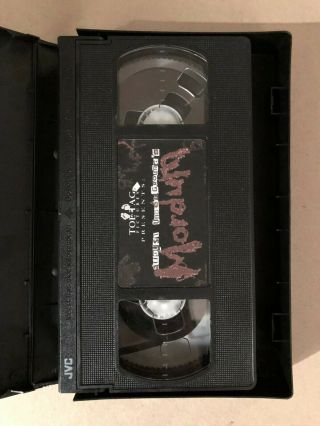 August Underground ' s Mordum VHS rare w/ collectors pack 3