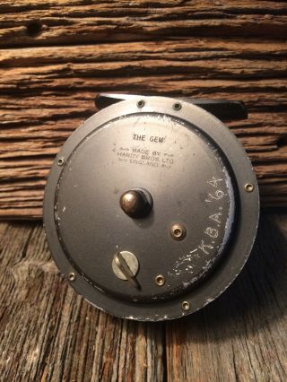 Rare Vintage Hardy Bros Ltd England 3 3/16” “The Gem” Fly Fishing Reel. 2