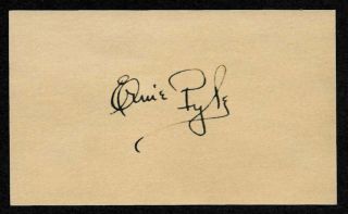 Ernie Pyle Autograph Reprint On Period 1940s 3x5 Card