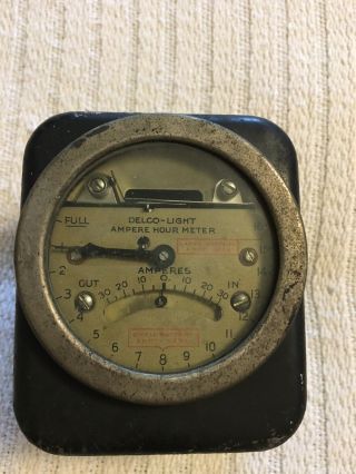 Vintage Antique Sangamo Amp Hour Meter No 79444 Delta - Light Type M.  S.