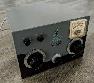 Vintage E.  F.  Johnson Viking Matchbox Antenna Tuner 250 - 23 - 3 W/coupler Vg