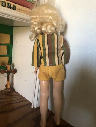 Vintage 1950 ' s BLONDE Ideal Hard Plastic TONI DOLL 20 