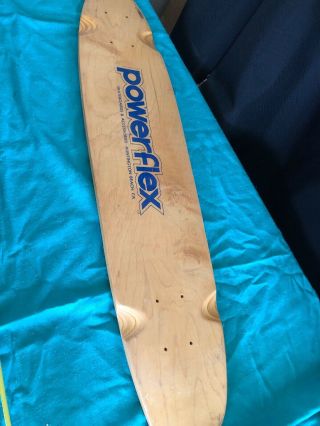 Vintage Powerflex Skateboard Wooden Board Rare 32 Inch