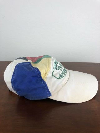 Rare Vintage 90s Tommy Hilfiger ColorBlock 5 - Panel longbill Hat Cap Spell Out 4