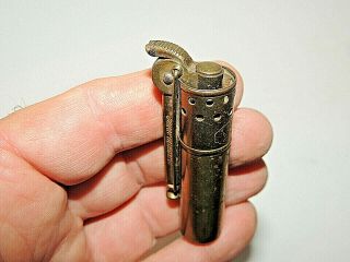 Vintage 1930 IMCO 2200 Brass Pocket Lighter Made In Austria Top Striker 4