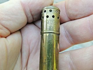 Vintage 1930 IMCO 2200 Brass Pocket Lighter Made In Austria Top Striker 8