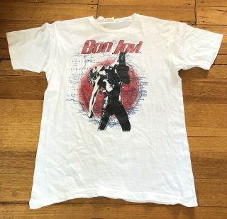 Rare Vintage Bon Jovi Band 1987 Tour “slippery When Wet” T - Shirt Australia