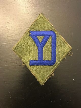 Wwii 26th Infantry Division White Back Patch Europe France Luxembourg