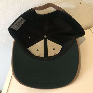 Vintage NWT 90’s Apple Macintosh Spellout Logo Strapback Hat Black Brown RARE 8