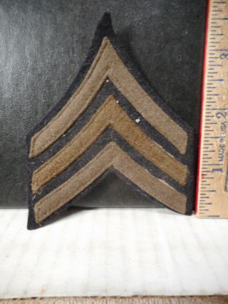 World War Ii Era United States Army Sergeant Stripes Rank Insignia Patch 624tb.