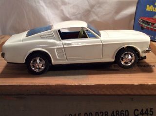 Vintage Tayio Toys Bump N Go Ford Mustang Fastback White