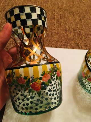 Vintage Mackenzie Childs 1983 mini vases 2