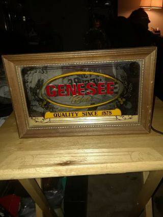 Vintage Genesee Beer Light Up Sign