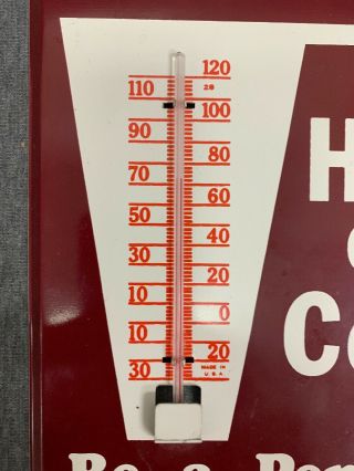 Vintage Dr Pepper Hot or Cold Be a Pepper Advertising Thermometer Sign - HTF 4