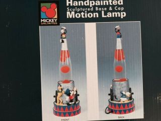 Only 2 Left Nib Disney Mickey Mouse Lava Lamp Circus Donald Duck Goofy Vintage