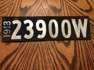 RARE 1913 ALL - Wisconsin License Plate Vintage 23900 4