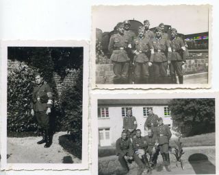 3 X Photo Ww2 German Soldiers Paramedic Wwii 514
