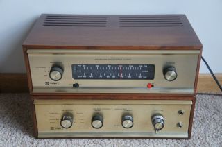 Vtg Knight Kg - 250 & Kg - 50 Vacuum Tube Stereo Amplifier And Am - Fm Tuner.