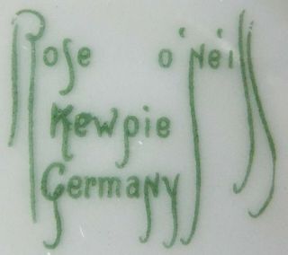 Rose O’Neill Germany Antique 1914 Green Lustre Frolicking KEWPIE Plate w/Fairies 7
