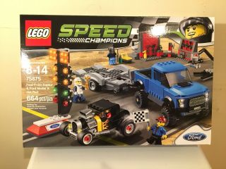 Lego Speed Champions 75875 Ford F - 150 Raptor & Ford Model A Hot Rod