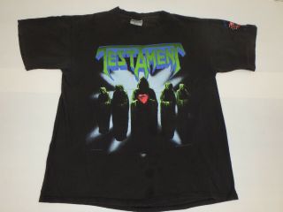 Vintage 1990 Testament Souls Of Black Concert Tour T - Shirt Large Metal Thrash