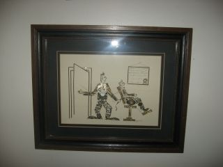 Vintage Signed Steampunk Art Watch Parts Dentist - By Girard