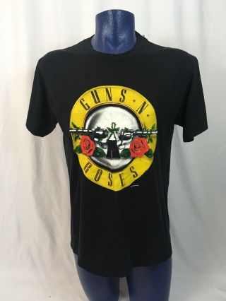 Vtg 80s 1987 Guns N Roses Was Here Tour Concert Band T - Shirt Xl Euc