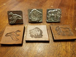 18 CRAFTOOL 3D Leather stamps - VINTAGE - DISCONTINUED with handle 5
