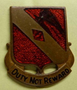 Ww2 20th Field Artillery Distinctive Unit Insignia - Pb - Meyer Di1126