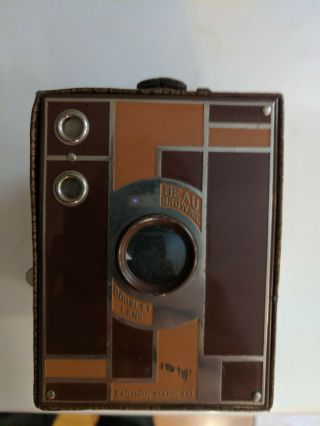 Vintage Box Camera Kodak Beau Brownie Film Art Decor Walter Dorwin Teague