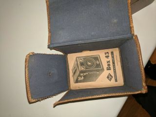 Vintage Box Camera Kodak Beau Brownie Film Art Decor Walter Dorwin Teague 8