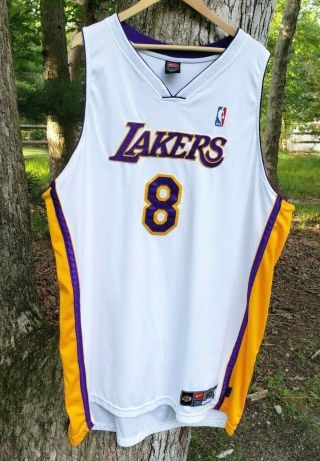 Vtg Kobe Bryant La Lakers Nike Authentic Jersey Sz,  60 4xl Dri Fit 90s Rare