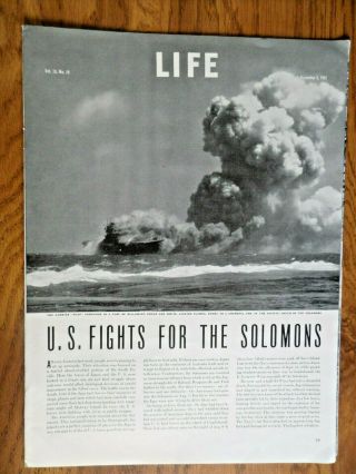 1942 Photo Article Ad Ww 2 U.  S.  Fights For The Solomons