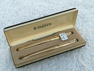 Vintage 1981 Parker Falcon Gold Plated Set - - Very Rare