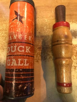 Vintage Ranger Duck Call With Tube Made By Boyd Martin