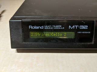 Vintage Roland MT - 32 Multi Timbre Sound Module MIDI Synthesizer 4