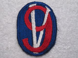Us Army Wwii 95th Infantry Division Authentic 100 Real Deal Patch