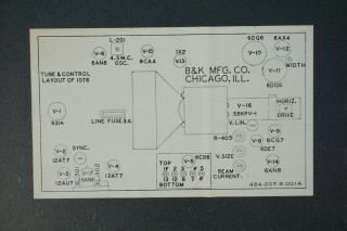 Vintage B & K Television Analyst Model 1076 7