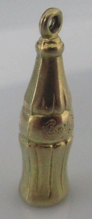 Vintage 9ct yellow gold Coca Cola bottle charm 2