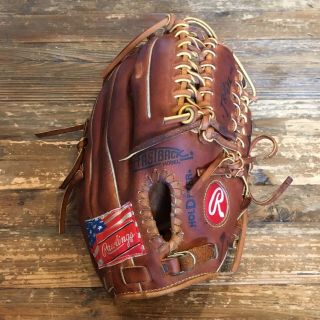 Rawlings Pro - Tot Baseball Glove Usa Heart Of The Hide Usa Flag Rare Logo Trapeze