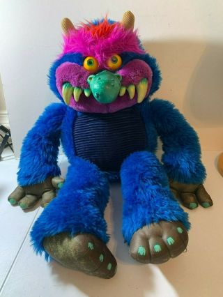 Vintage 1986 Amtoy American Greetings My Pet Monster Plush Stuffed 1980s Toy 