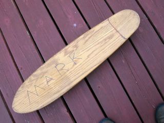 Vintage 70s Sidewalk Skateboard Surfboard Wooden Skate