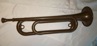 Vintage Wwii Aman Official Plastic Bugle Rare