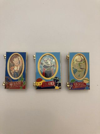 Disney Toy Story Package Art Set Pin 76189 Rare Set Of 3 Le 100 Pins